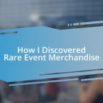 How I Discovered Rare Event Merchandise