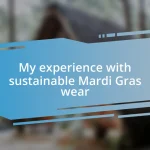 My experience with sustainable Mardi Gras wear